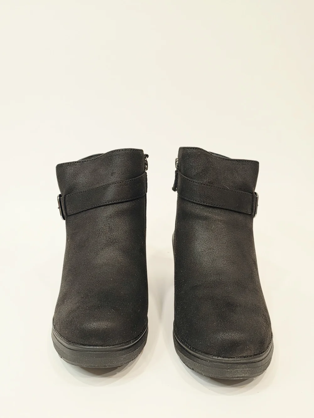 BOBS from Skechers Gala In High Demand Women’s Black Wedge Ankle Boots